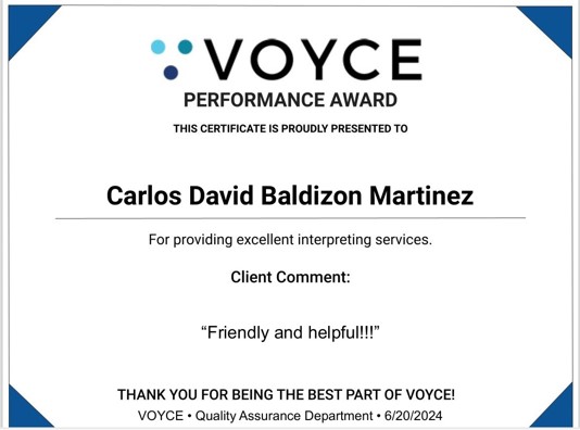 VOYCE Recognition 3