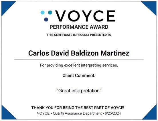 VOYCE Recognition 5
